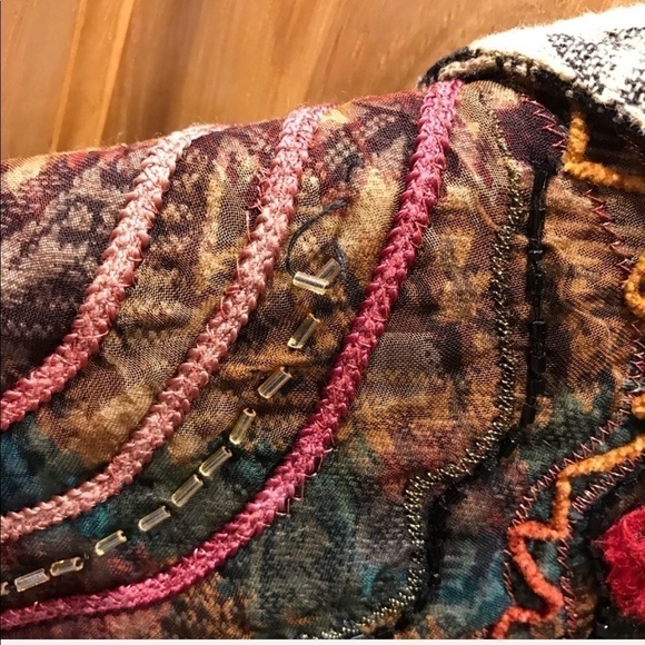 Coldwater Creek embroidered beaded jacket size small - Picture 6 of 8